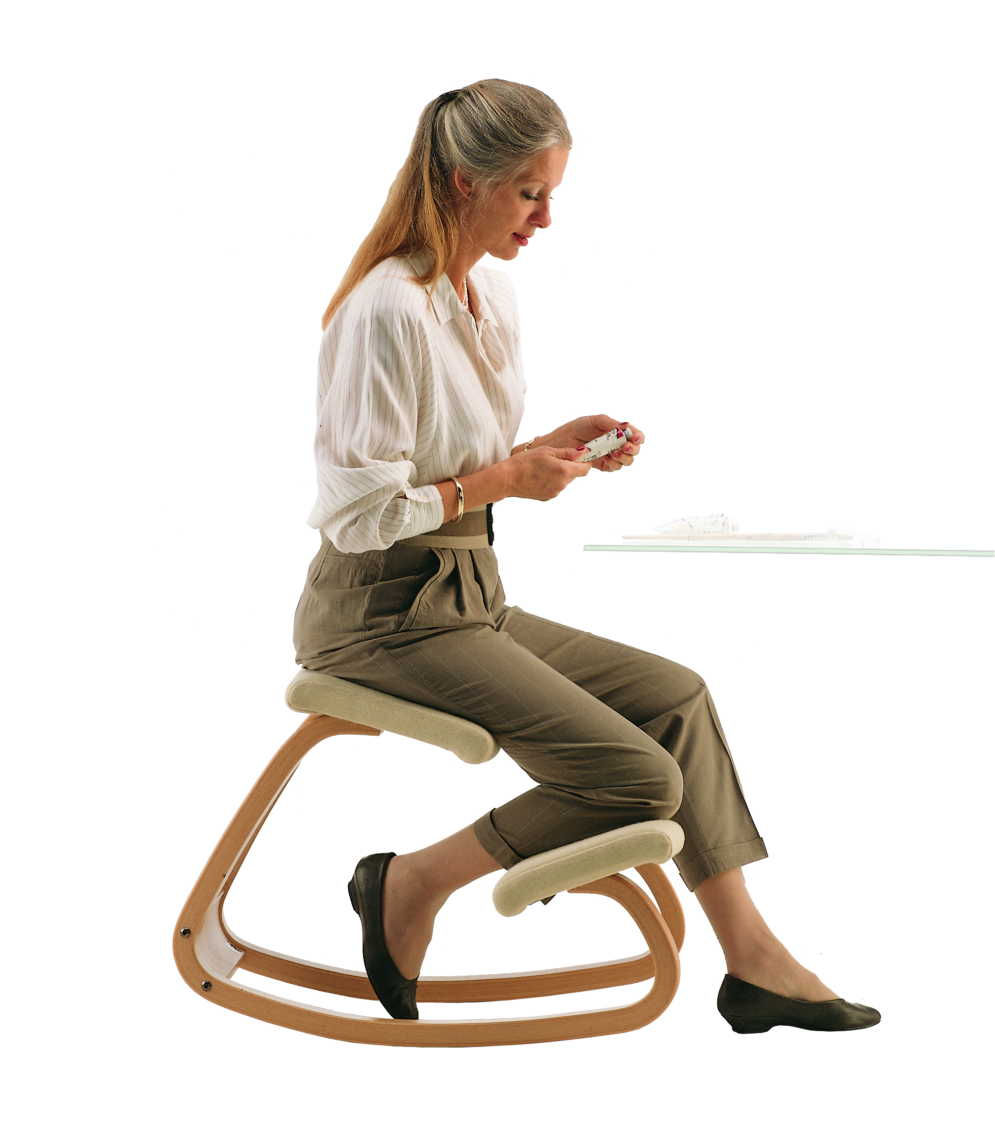 Variable chair with woman